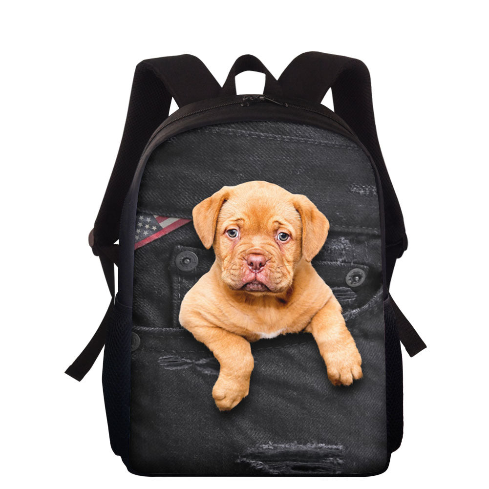Wholesale Pet Dog Print Polyester Backpack